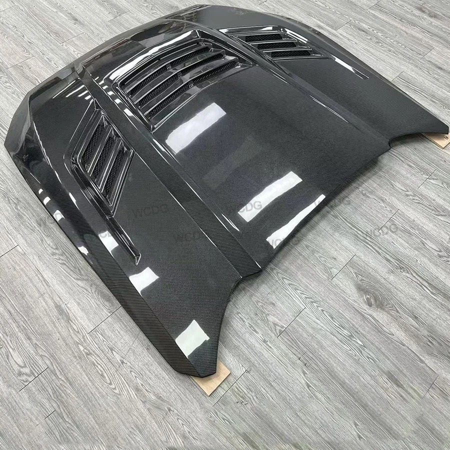 High Quality Carbon Fiber Front Hood for Mustang GTD 2024+Upgraded ST Style Front Bumper Hood Air Vented Cover Bodykit
